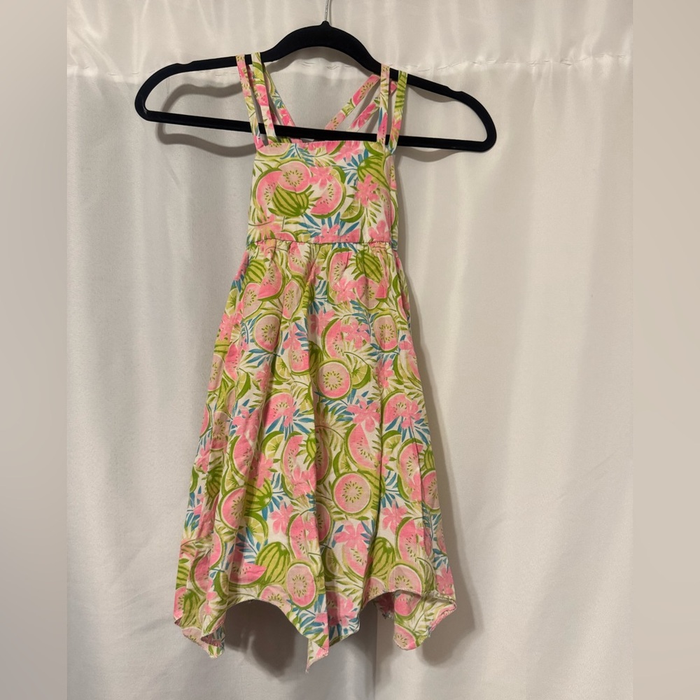 Tommy Bahama Pink and Green Kids Casual Dress